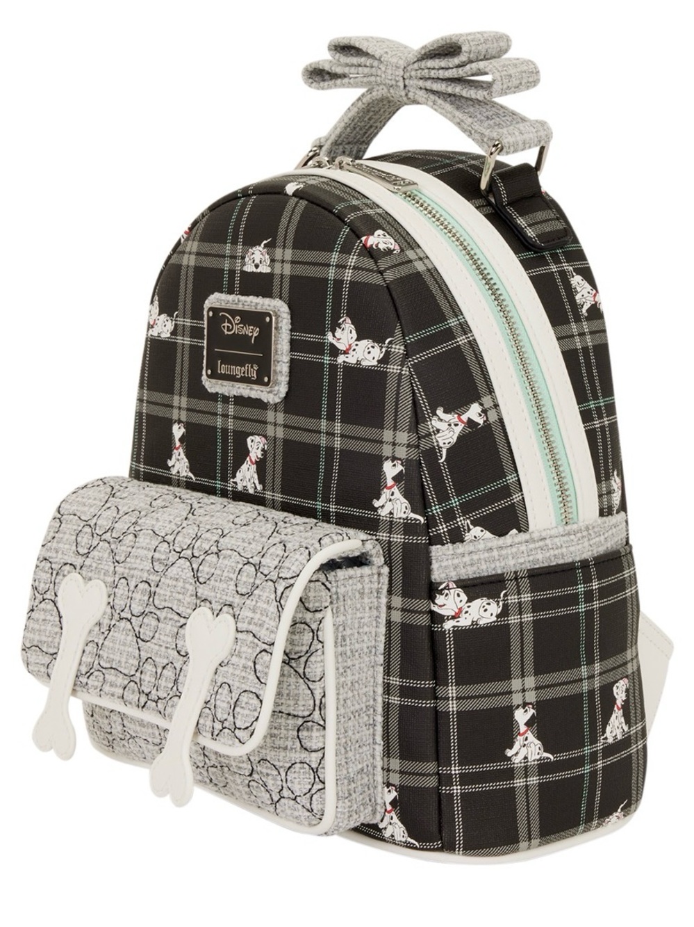 Loungefly Disney 101 Dalmatians Exclusive Plaid Mini Backpack - Picture 2 of 4